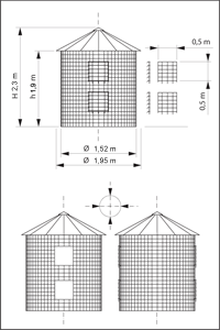 Measurements of small woodshed